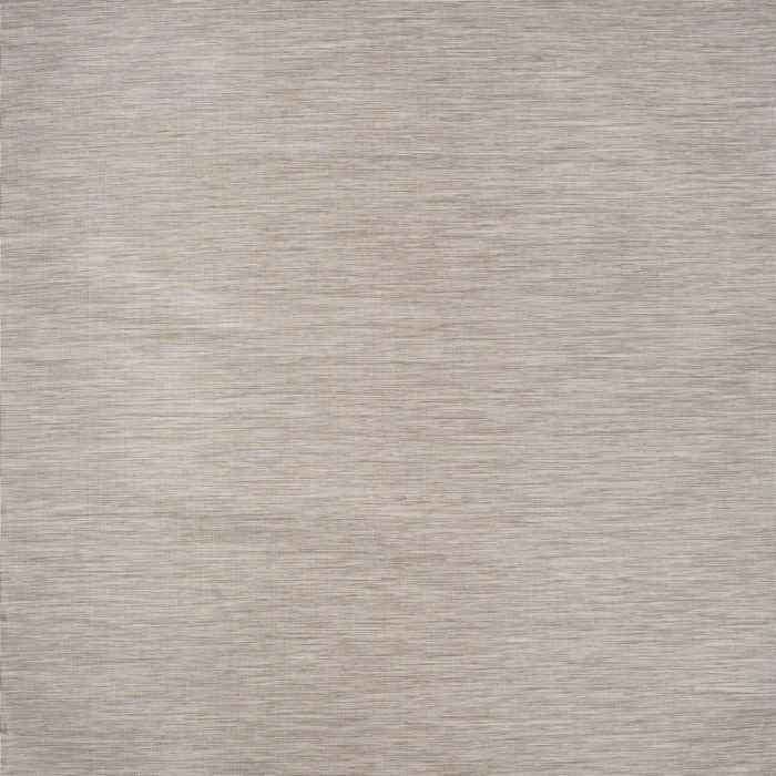 Ethan Modern Flatweave Solid Light Gray 6' Square Indoor/Outdoor Area Rug