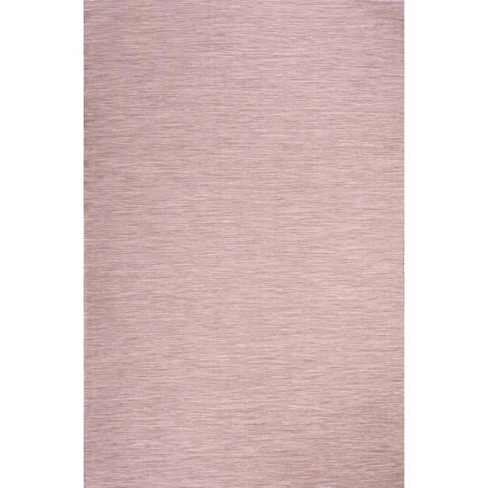 Ethan Modern Flatweave Solid Pink 8 ft. x 10 ft. Indoor/Outdoor Area Rug