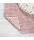Ethan Modern Flatweave Solid Pink 2 ft. x 8 ft. Indoor/Outdoor Runner Rug