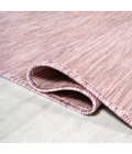 Ethan Modern Flatweave Solid Pink 2 ft. x 8 ft. Indoor/Outdoor Runner Rug