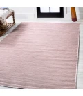 Ethan Modern Flatweave Solid Pink 3 ft. x 5 ft. Indoor/Outdoor Area Rug