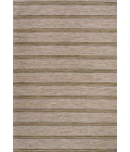Bo Modern Farmhouse Wide Stripe Brown/Natural 8 ft. x 10 ft. Indoor/Outdoor Area Rug