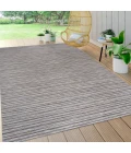 Finn Modern Farmhouse Pinstripe Dark Gray/Blue 4 ft. x 6 ft. Indoor/Outdoor Area Rug