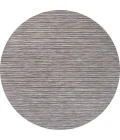 Finn Modern Farmhouse Pinstripe Dark Gray/Blue 6' Round Indoor/Outdoor Area Rug