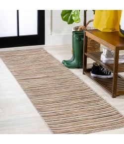 Jonathany Tuscan Sun Collection TSN102B Brown/Natural Area Rug 2 ft. 2 in. X 8 ft. Runner