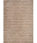 Finn Modern Farmhouse Pinstripe Brown/Natural 9 ft. x 12 ft. Indoor/Outdoor Area Rug