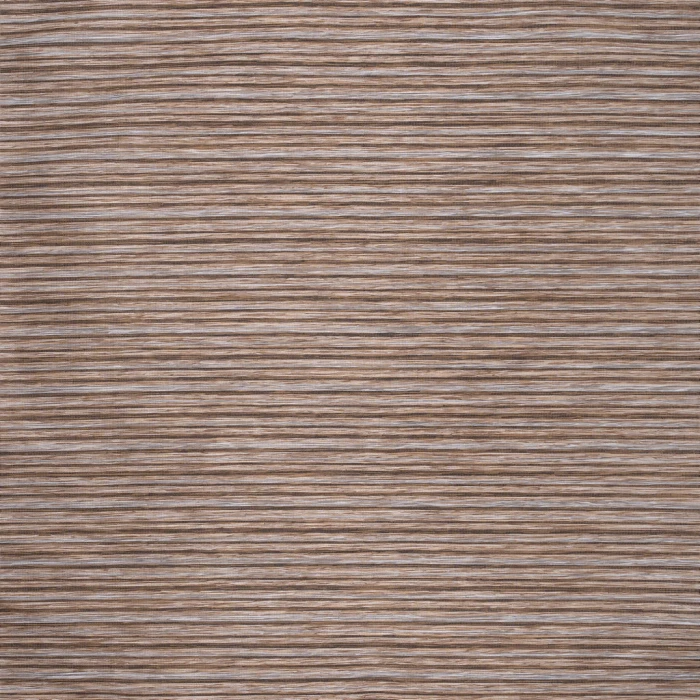 Finn Modern Farmhouse Pinstripe Brown/Natural 6' Square Indoor/Outdoor Area Rug