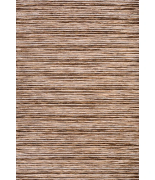 Finn Modern Farmhouse Pinstripe Natural/Brown 3 ft. x 5 ft. Indoor/Outdoor Area Rug