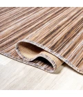 Finn Modern Farmhouse Pinstripe Natural/Brown 2 ft. x 8 ft. Indoor/Outdoor Runner Rug
