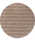 Finn Modern Farmhouse Pinstripe Natural/Brown 6' Round Indoor/Outdoor Area Rug