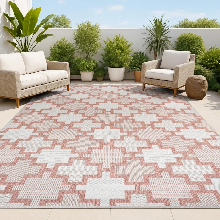 Jonathan Y TUSCAN SUN COLLECTION Pink TSN200A 5ft.3in. X 7ft.7in. Rect. Rug