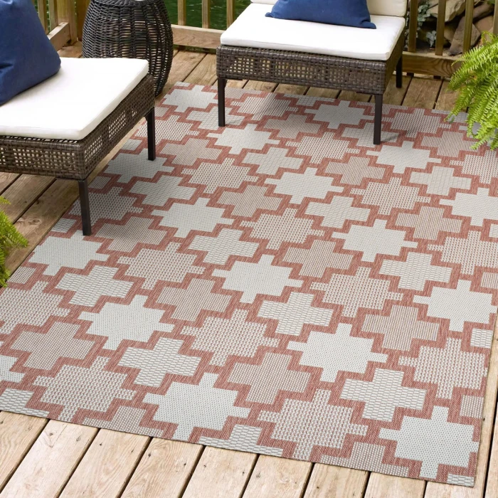 Jonathan Y TUSCAN SUN COLLECTION Pink TSN200A 5ft.3in. X 7ft.7in. Rect. Rug