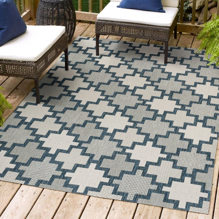 Jonathan Y TUSCAN SUN COLLECTION Blue TSN200B 5ft.3in. X 7ft.7in. Rect. Rug