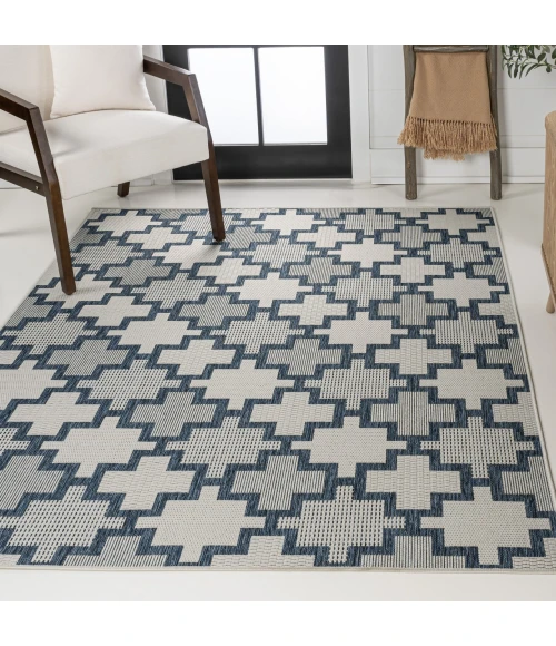 Jonathan Y TUSCAN SUN COLLECTION Blue TSN200B 2ft.-11in. X 4ft.-11in. Rect. Rug