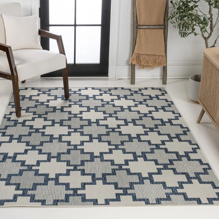 Jonathan Y TUSCAN SUN COLLECTION Blue TSN200B 5ft.3in. X 7ft.7in. Rect. Rug