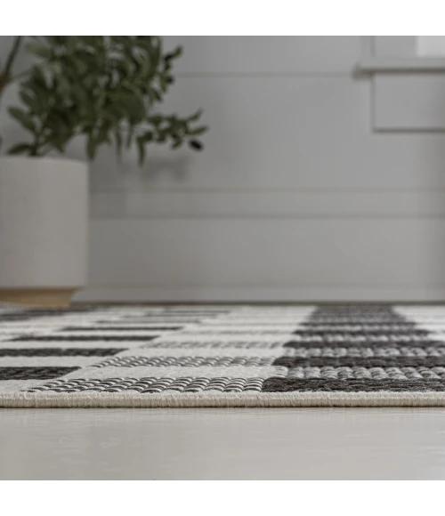 Jonathan Y TUSCAN SUN COLLECTION Black TSN202A 7ft.-10in. X 10ft. Rect. Rug