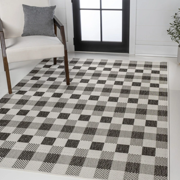 Jonathan Y TUSCAN SUN COLLECTION Black TSN201A 5ft.3in. X 7ft.7in. Rect. Rug