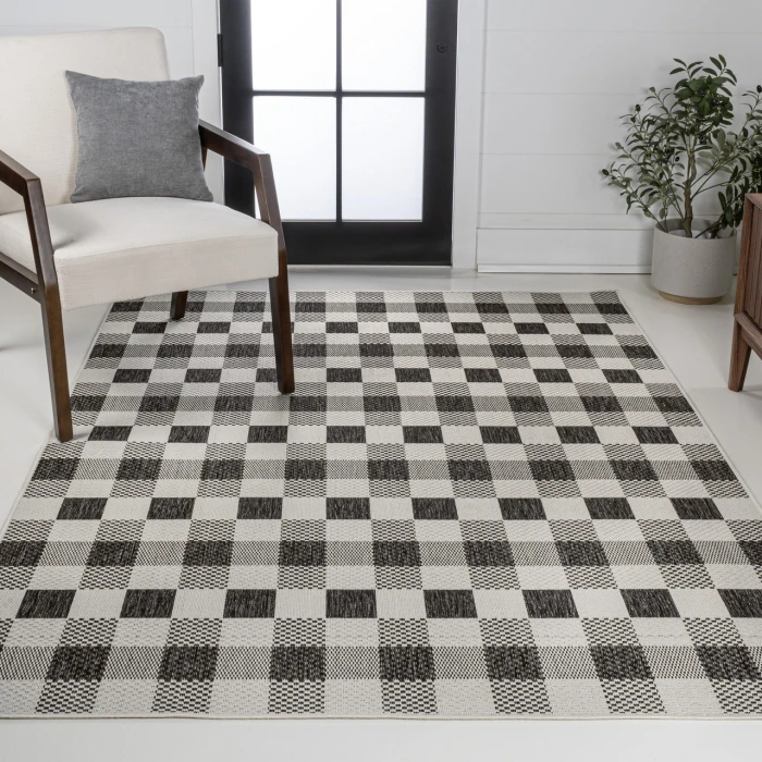 Jonathan Y TUSCAN SUN COLLECTION Black TSN201A 5ft.3in. X 7ft.7in. Rect. Rug