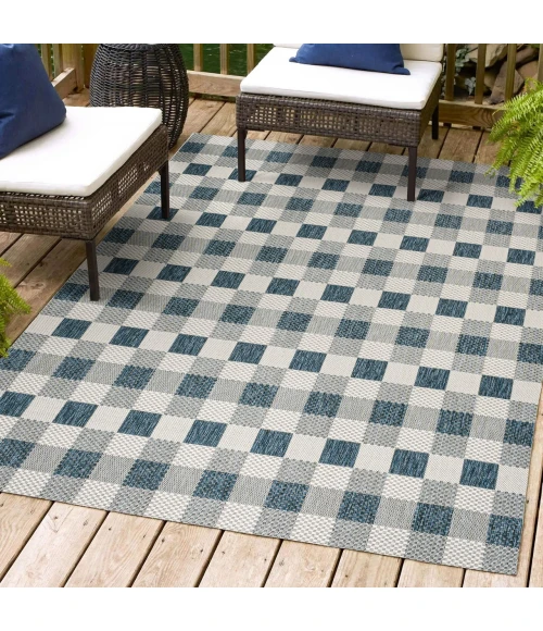 Jonathan Y TUSCAN SUN COLLECTION Blue TSN201C 2ft.-11in. X 4ft.-11in. Rect. Rug