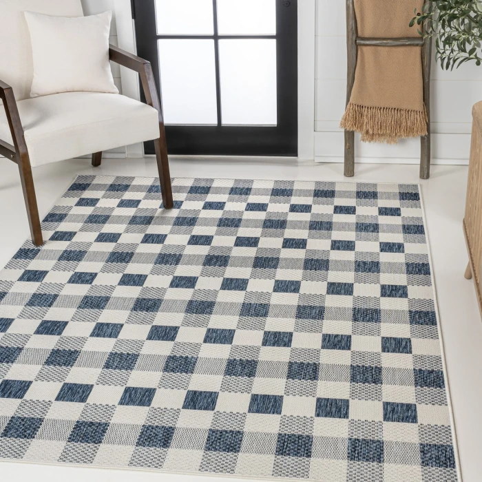 Jonathan Y TUSCAN SUN COLLECTION Blue TSN201C 2ft.-11in. X 4ft.-11in. Rect. Rug