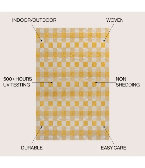 Jonathan Y TUSCAN SUN COLLECTION Yellow TSN201D 2ft.-11in. X 4ft.-11in. Rect. Rug