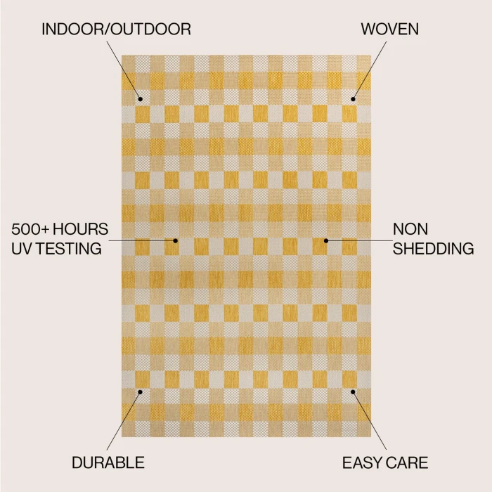 Jonathan Y TUSCAN SUN COLLECTION Yellow TSN201D 5ft.3in. X 7ft.7in. Rect. Rug