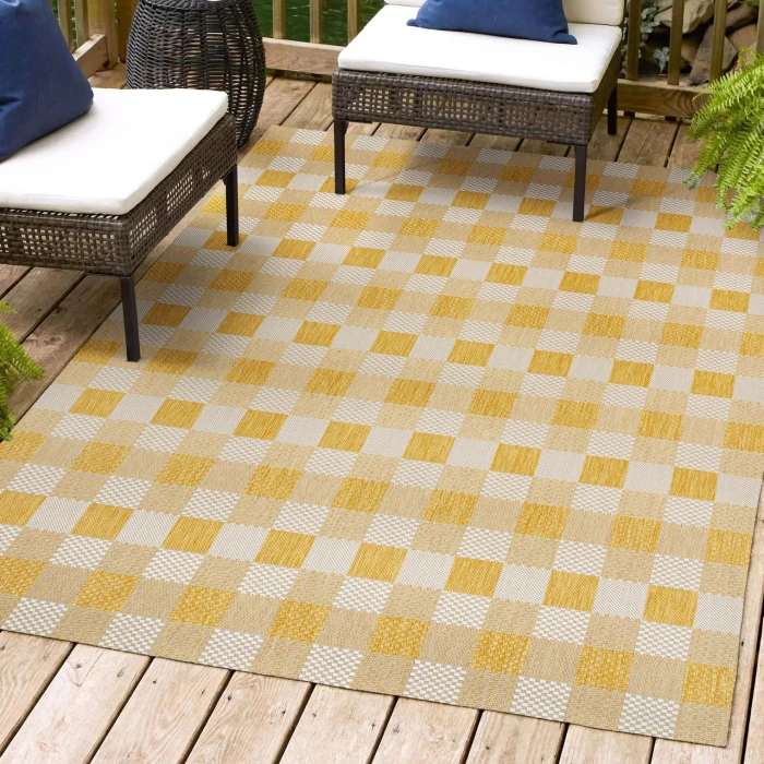 Jonathan Y TUSCAN SUN COLLECTION Yellow TSN201D 5ft.3in. X 7ft.7in. Rect. Rug