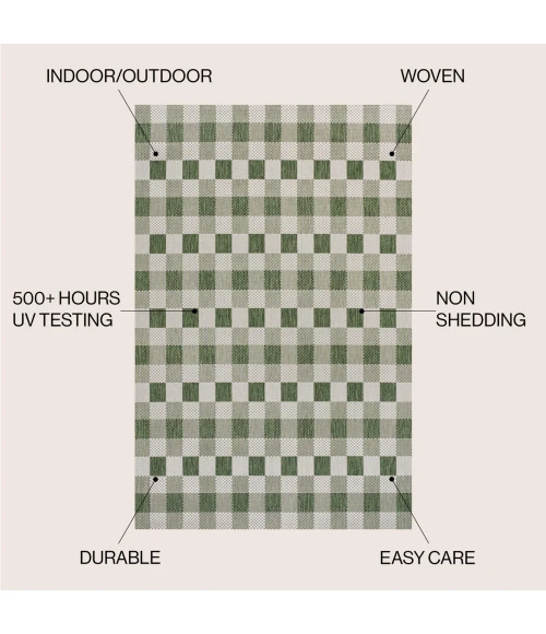 Jonathan Y TUSCAN SUN COLLECTION Green TSN201E 2ft.-11in. X 4ft.-11in. Rect. Rug