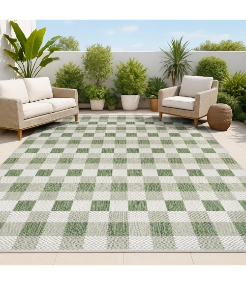 Jonathan Y TUSCAN SUN COLLECTION Green TSN201E 2ft.-11in. X 4ft.-11in. Rect. Rug