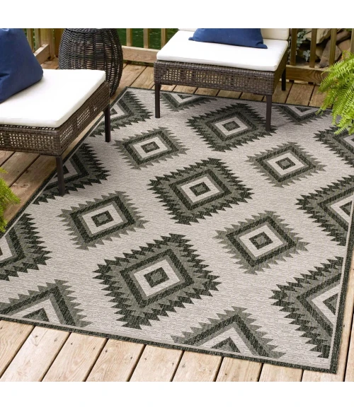 Jonathan Y TUSCAN SUN COLLECTION Black TSN202A 2ft.-11in. X 4ft.-11in. Rect. Rug