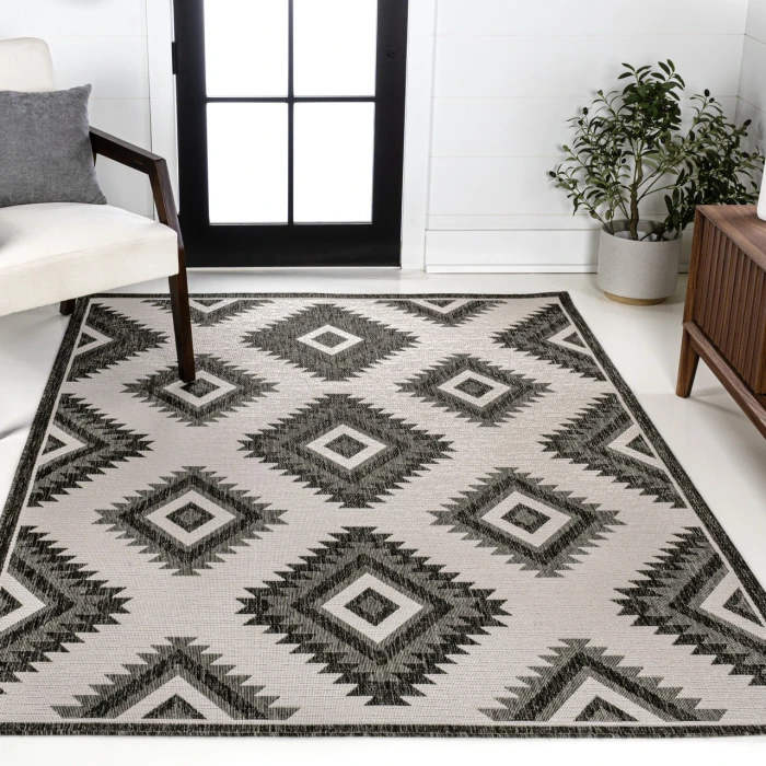 Jonathan Y TUSCAN SUN COLLECTION Black TSN202A 2ft.-11in. X 4ft.-11in. Rect. Rug