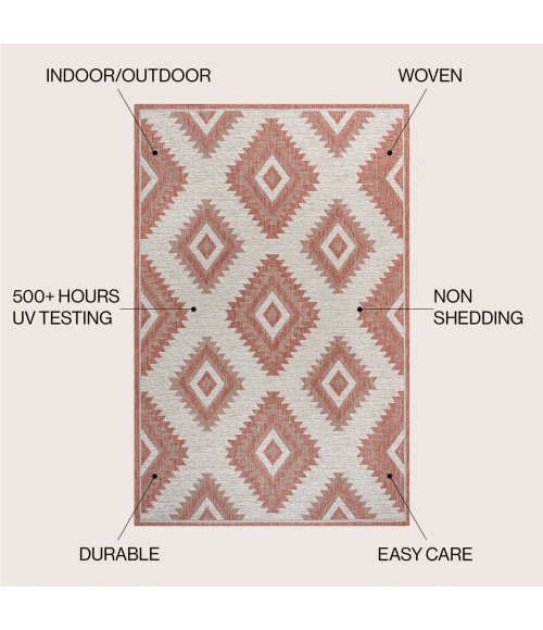 Jonathan Y TUSCAN SUN COLLECTION Pink TSN202B 4ft. X 6ft. Rect. Rug