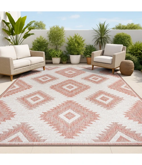 Jonathan Y TUSCAN SUN COLLECTION Pink TSN202B 4ft. X 6ft. Rect. Rug