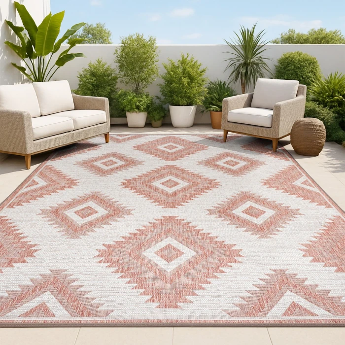 Jonathan Y TUSCAN SUN COLLECTION Pink TSN202B 2ft.-11in. X 4ft.-11in. Rect. Rug