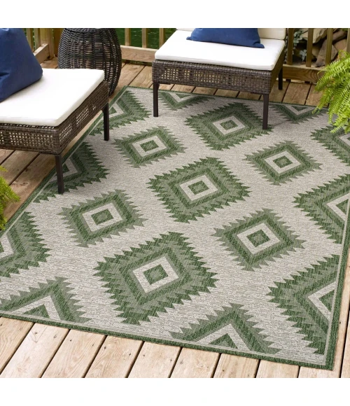 Jonathan Y TUSCAN SUN COLLECTION Green TSN202D 4ft. X 6ft. Rect. Rug