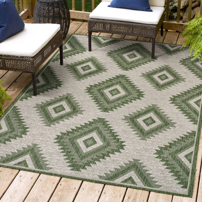 Jonathan Y TUSCAN SUN COLLECTION Green TSN202D 5ft.3in. X 7ft.7in. Rect. Rug