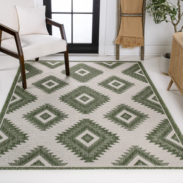 Jonathan Y TUSCAN SUN COLLECTION Green TSN202D 5ft.3in. X 7ft.7in. Rect. Rug