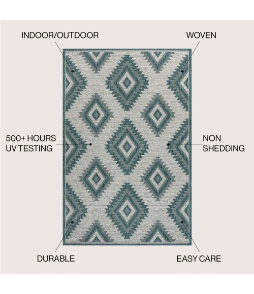 Jonathan Y TUSCAN SUN COLLECTION Blue TSN202E 2ft.-11in. X 4ft.-11in. Rect. Rug