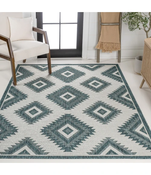 Jonathan Y TUSCAN SUN COLLECTION Blue TSN202E 2ft.-11in. X 4ft.-11in. Rect. Rug