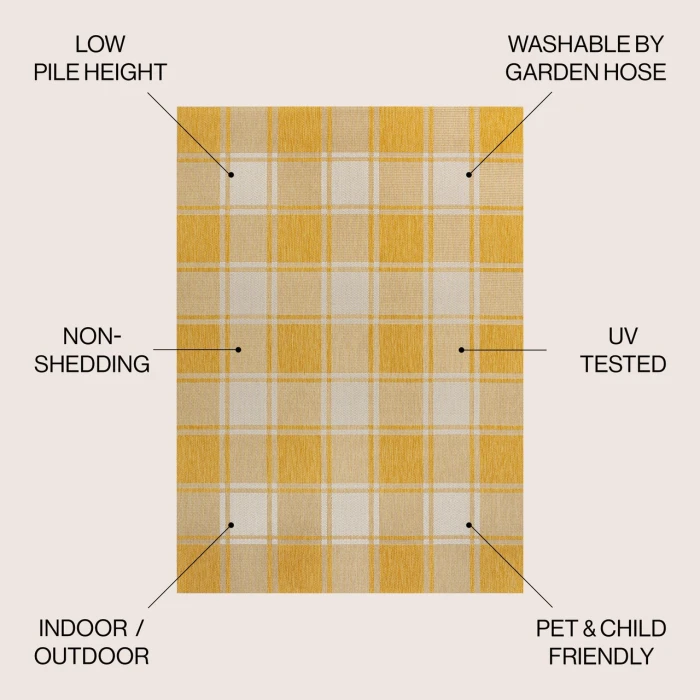Jonathan Y TUSCAN SUN COLLECTION Yellow TSN203C 2ft.-11in. X 4ft.-11in. Rect. Rug