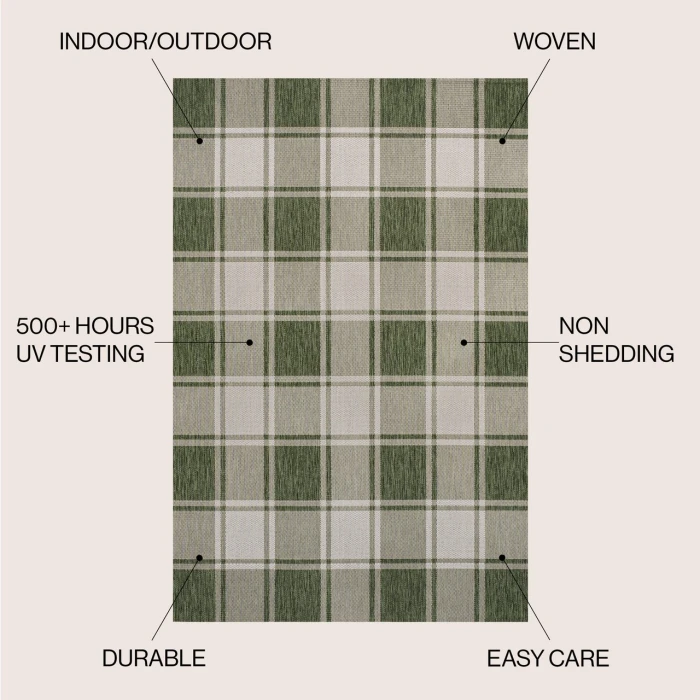 Jonathan Y TUSCAN SUN COLLECTION Green TSN203D 2ft.-11in. X 4ft.-11in. Rect. Rug