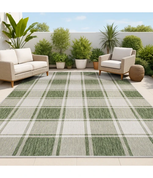 Jonathan Y TUSCAN SUN COLLECTION Green TSN203D 4ft. X 6ft. Rect. Rug