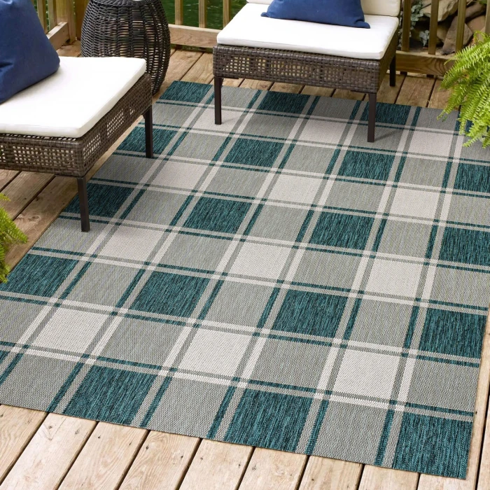 Jonathan Y TUSCAN SUN COLLECTION Blue TSN203E 2ft.-11in. X 4ft.-11in. Rect. Rug
