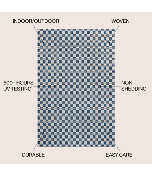 Jonathan Y TUSCAN SUN COLLECTION Blue TSN204B 4ft. X 6ft. Rect. Rug