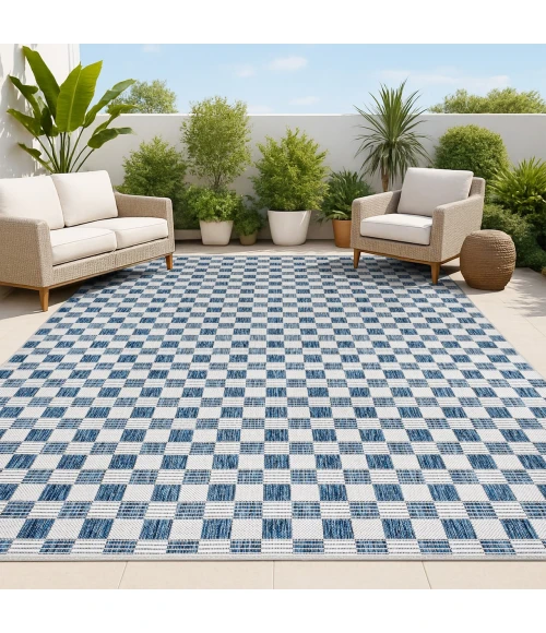 Jonathan Y TUSCAN SUN COLLECTION Blue TSN204B 4ft. X 6ft. Rect. Rug