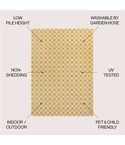 Jonathan Y TUSCAN SUN COLLECTION Yellow TSN204C 4ft. X 6ft. Rect. Rug