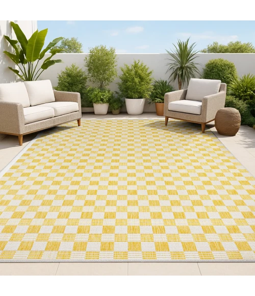 Jonathan Y TUSCAN SUN COLLECTION Yellow TSN204C 4ft. X 6ft. Rect. Rug