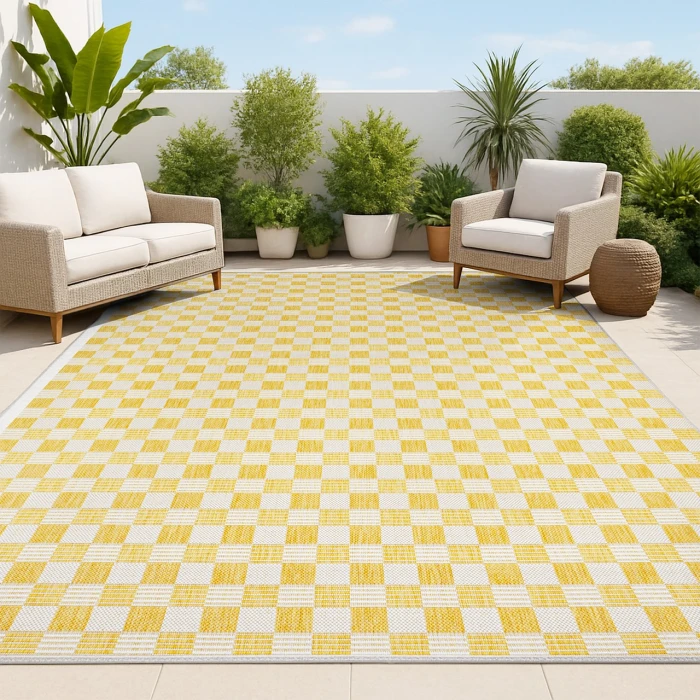 Jonathan Y TUSCAN SUN COLLECTION Yellow TSN204C 4ft. X 6ft. Rect. Rug