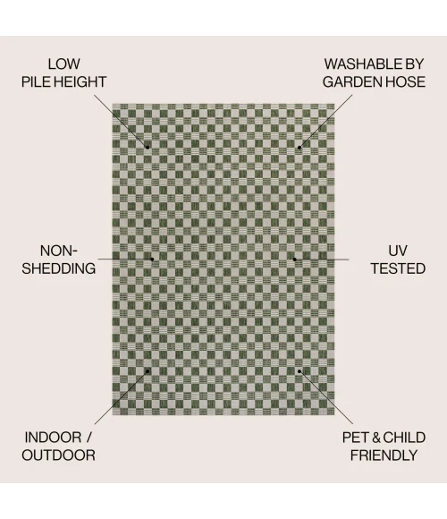 Jonathan Y TUSCAN SUN COLLECTION Green TSN205D 7ft.-10in. X 10ft. Rect. Rug