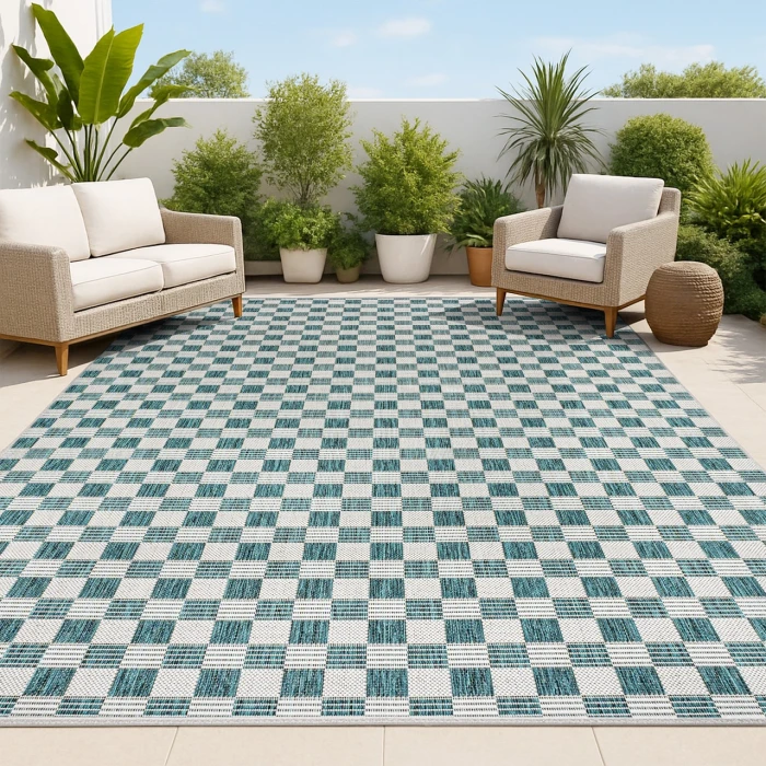 Jonathan Y TUSCAN SUN COLLECTION Blue TSN204E 2ft.-11in. X 4ft.-11in. Rect. Rug
